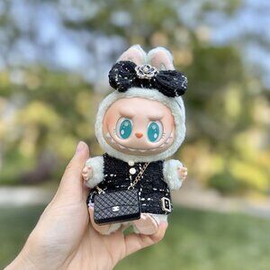 Clothes only!! Labubu 17cm keychain cute custom clothes outfits - 0311